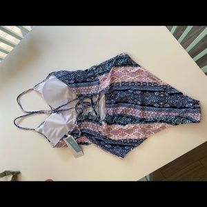 One piece bathing suit